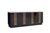 Kingsley Modern Marble & Rosegold Buffet