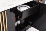 Kingsley Modern Marble & Rosegold Buffet
