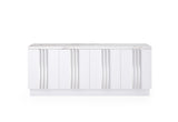 Kingsley Modern Marble & Stainless Steel Buffet