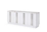 Kingsley Modern Marble & Stainless Steel Buffet