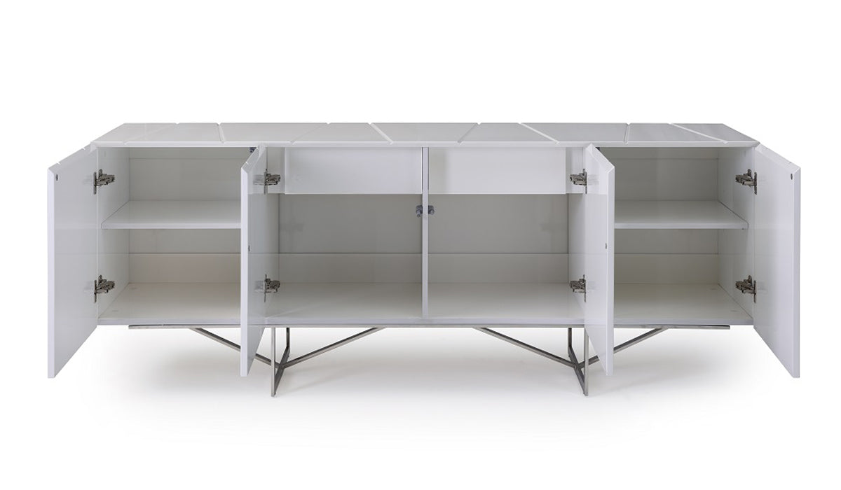 Chrysler Modern White High Gloss Buffet