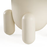 Gabby Contemporary White Round Coffee Table