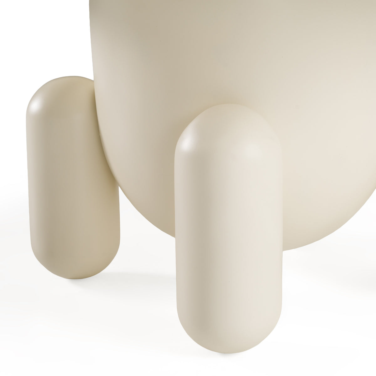 Gabby Contemporary White Round Coffee Table