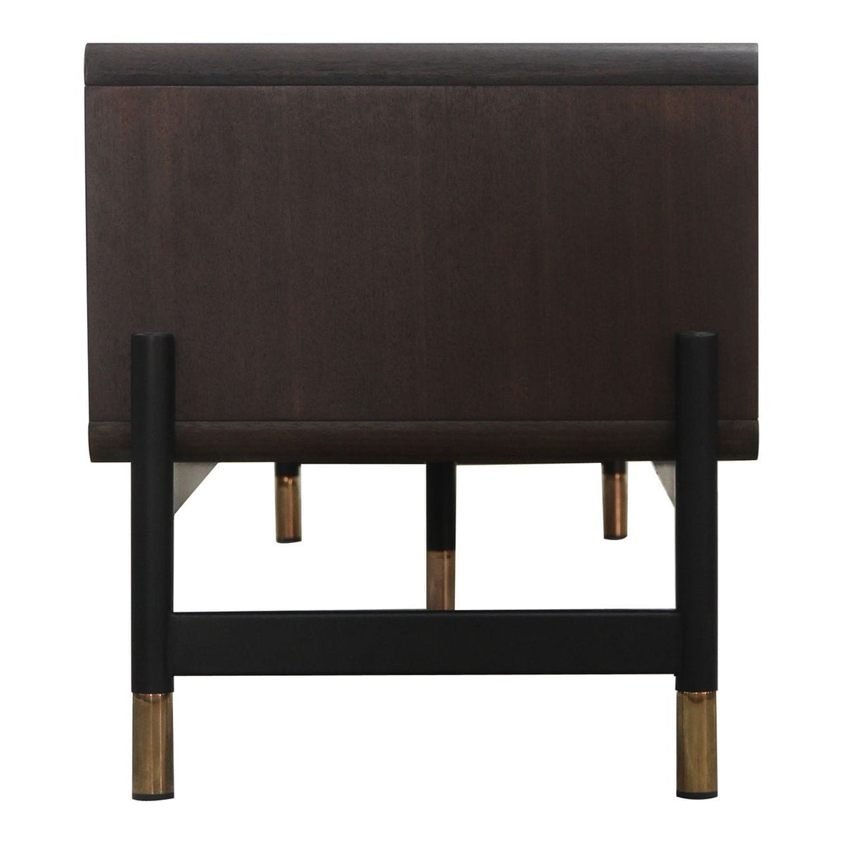Gabrielle Contemporary Acacia & Gold TV Stand