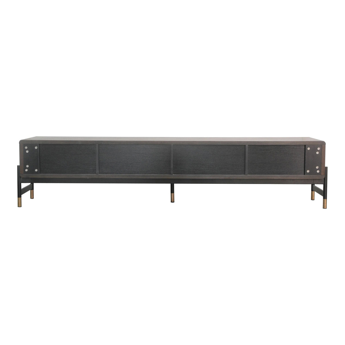 Gabrielle Contemporary Acacia & Gold TV Stand