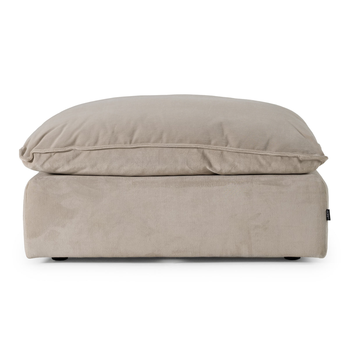 Garman Modern Light Grey Ottoman