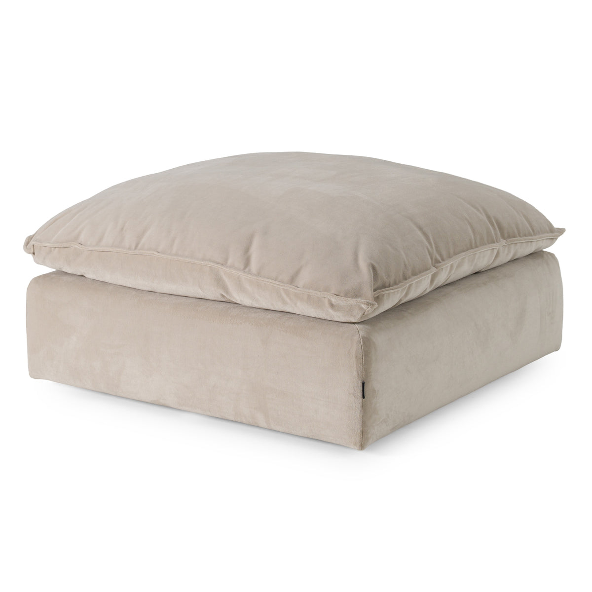 Garman Modern Light Grey Ottoman