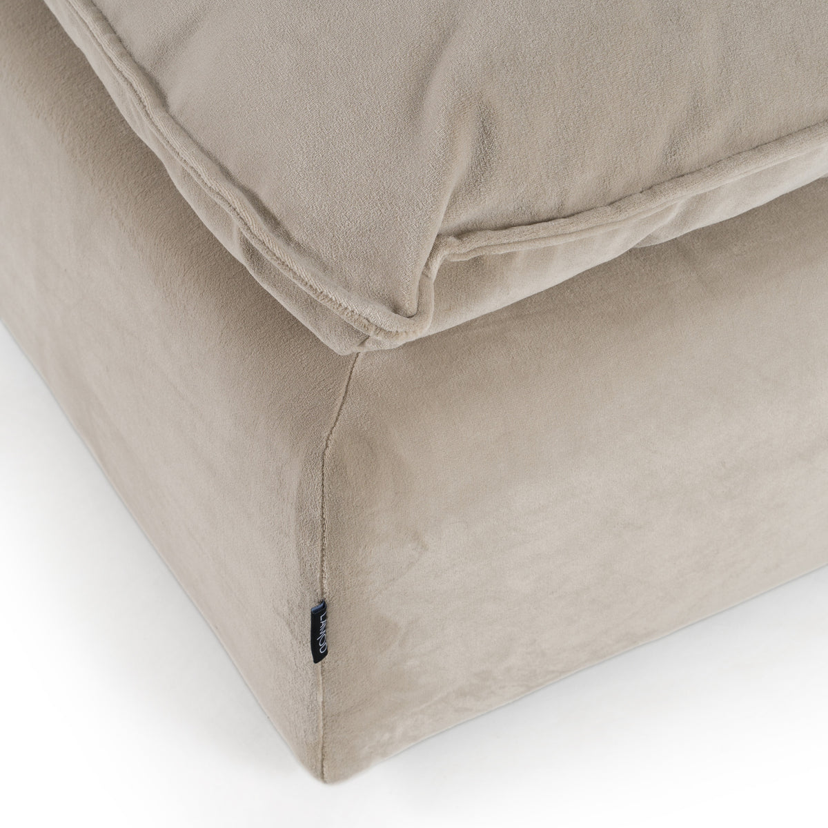 Garman Modern Light Grey Ottoman