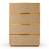 Gavin Modern Natural Ash + Rattan Chest