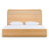 Gavin Modern Natural Ash + Rattan Bed