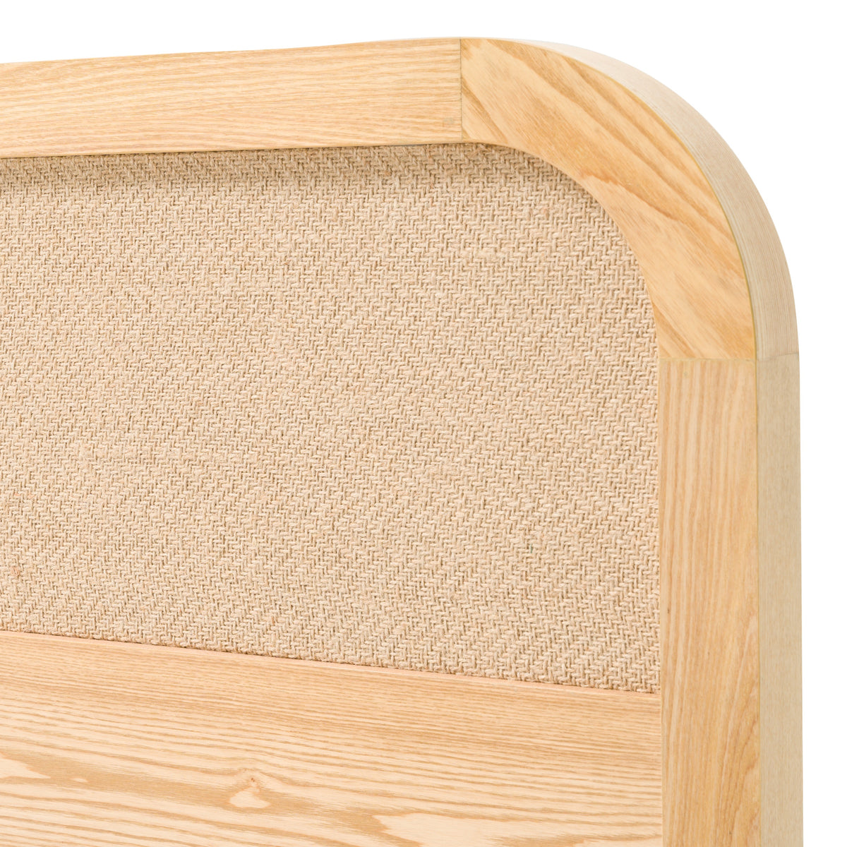 Gavin Modern Natural Ash + Rattan 4-Piece Bedroom Set