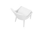 Lane Modern White Leatherette Dining Chair