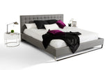 Gemma Modern Grey Leatherette Bed