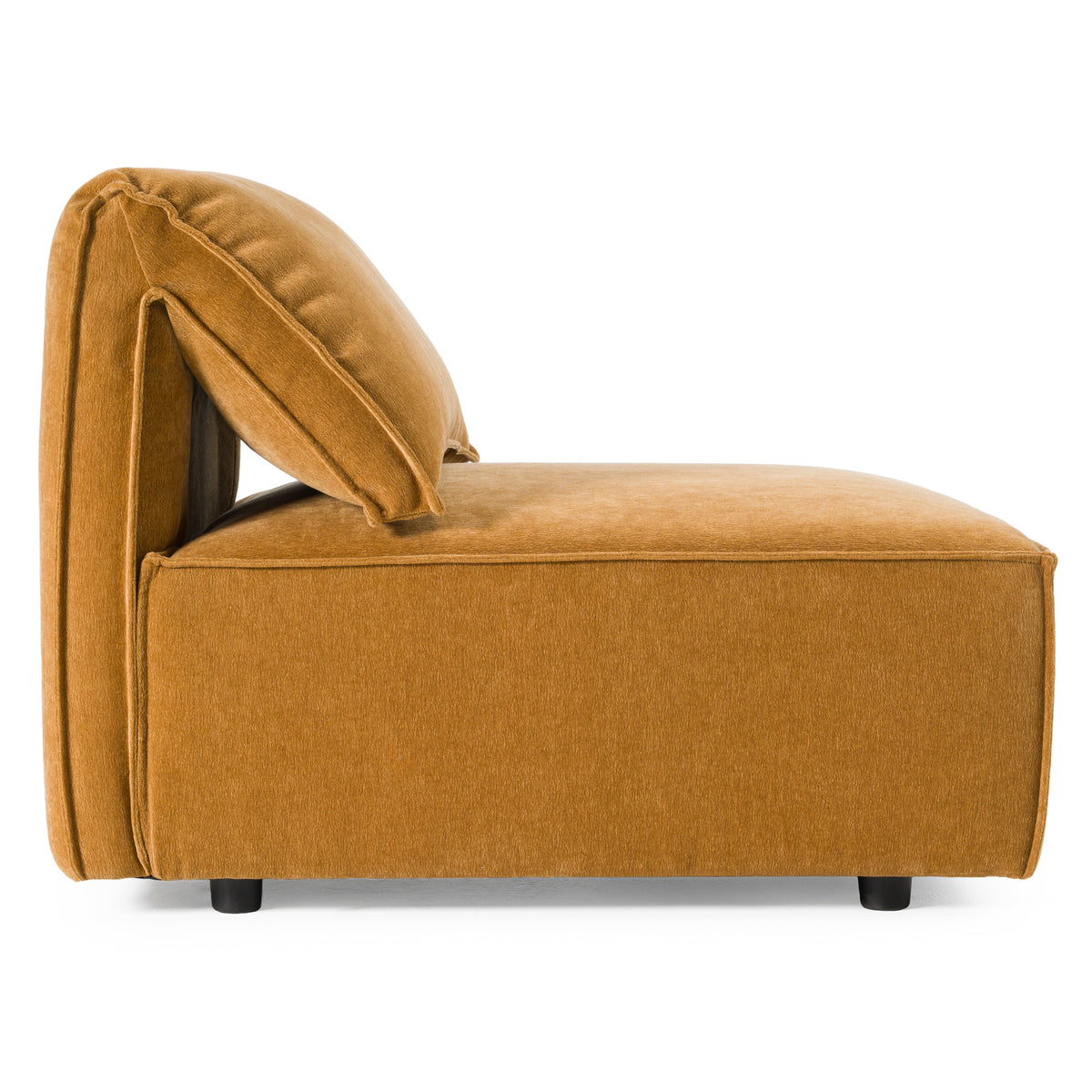 Gene Modern Fabric Modular Armless Sectional Seat