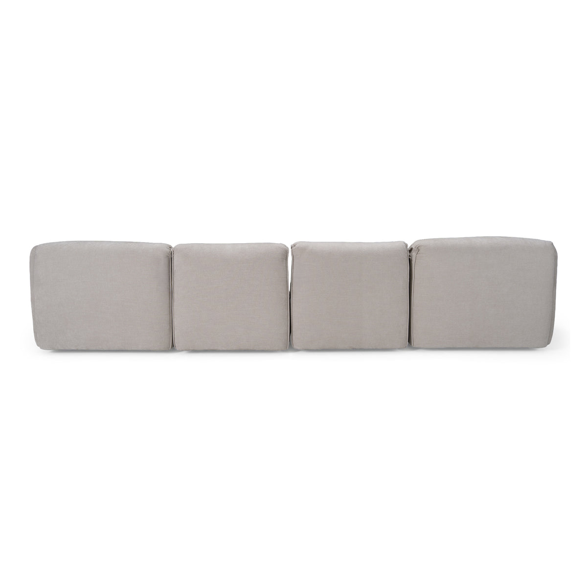 Gene Modern Light Grey Fabric Modular Sectional Sofa-5-Piece Sectional