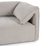 Gene Modern Light Grey Fabric Modular Sectional Sofa