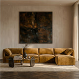 Gene Modern Fabric Modular Armless Sectional Seat