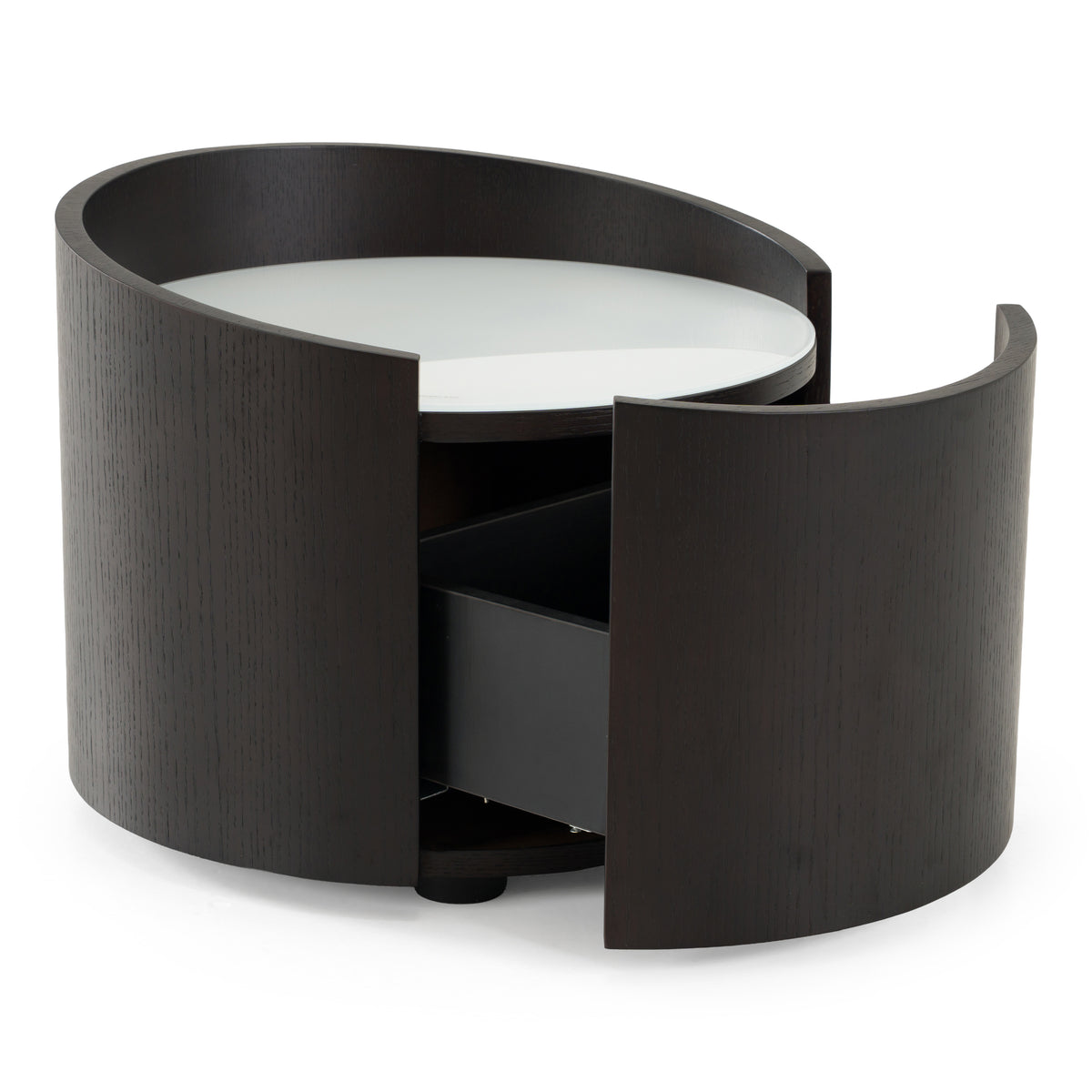 Geneva Modern Brown Oak Nightstand