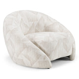 Gentle Modern Beige Pattern Fabric Accent Chair