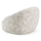 Gentle Modern Beige Pattern Fabric Accent Chair