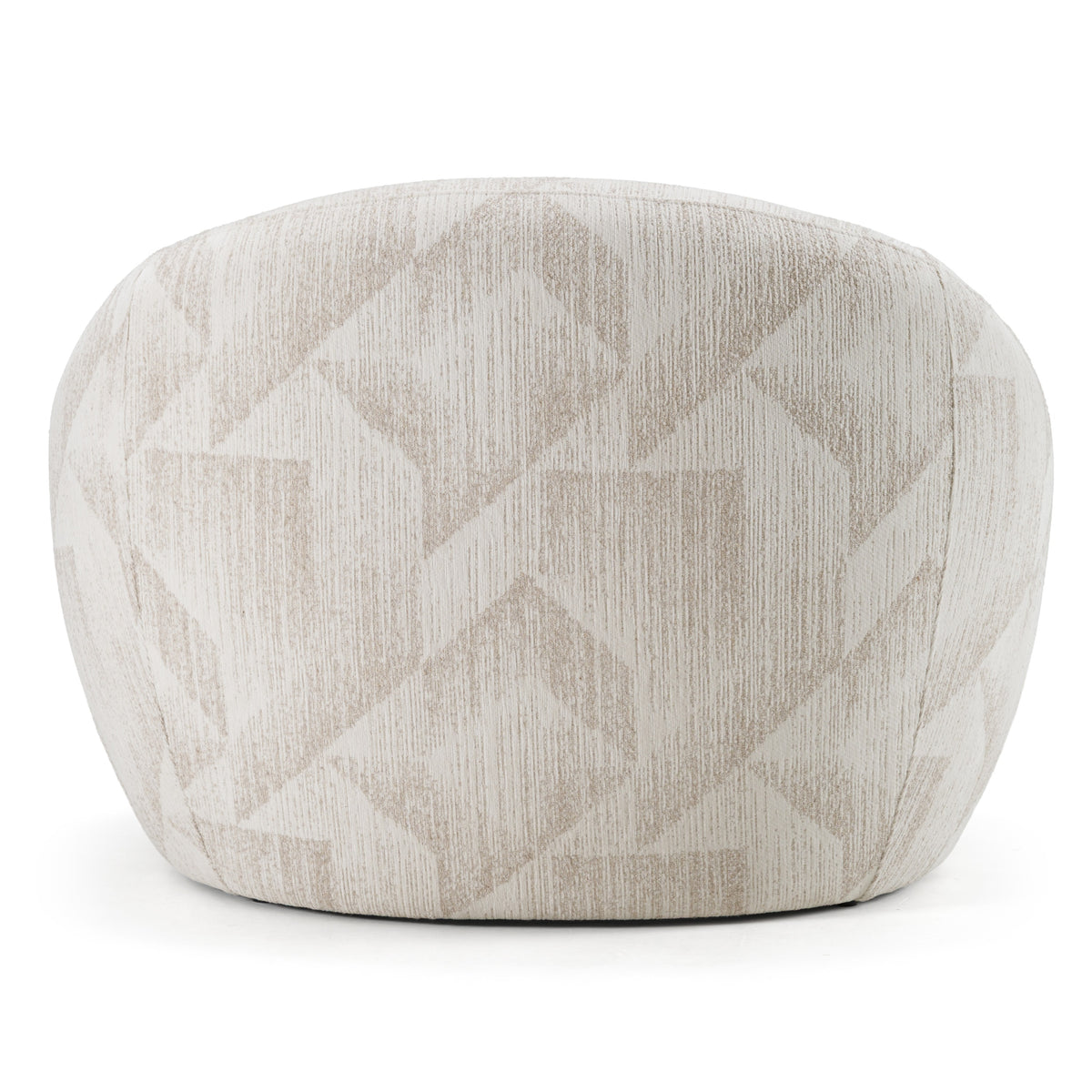 Gentle Modern Beige Pattern Fabric Accent Chair