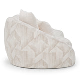 Gentle Modern Beige Pattern Fabric Sofa