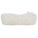 Gentle Modern Beige Pattern Fabric Sofa