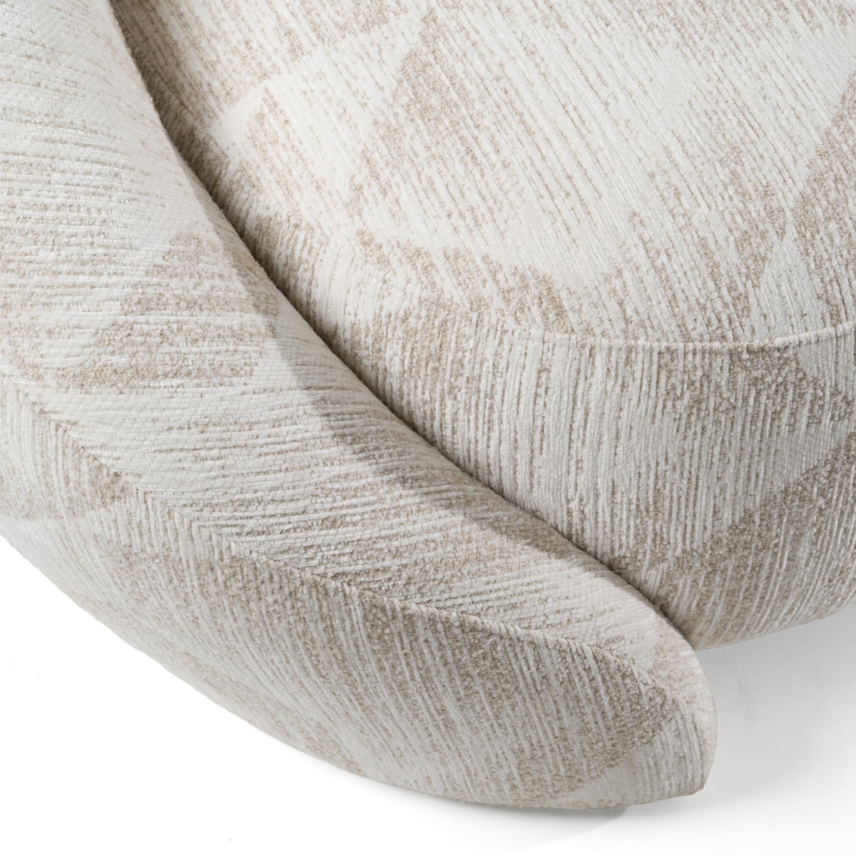 Gentle Modern Beige Pattern Fabric Sofa