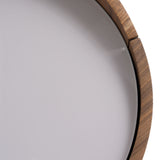 Geneva Modern Walnut Round Nightstand