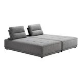 Glendale Modern Grey Fabric Modular Sectional Sofa