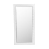 Glinda Modern Pearl White Floor Mirror