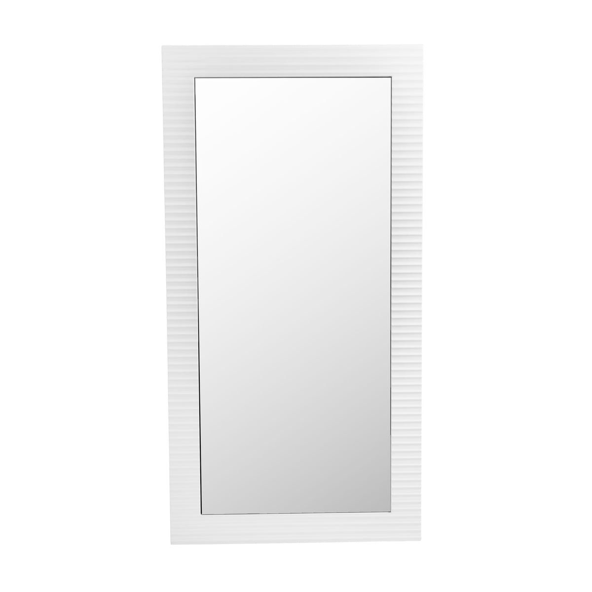 Glinda Modern Pearl White Floor Mirror