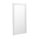 Glinda Modern Pearl White Floor Mirror