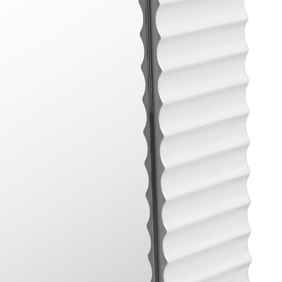 Glinda Modern Pearl White Floor Mirror