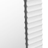 Glinda Modern Pearl White Floor Mirror