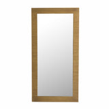 Glinda Modern Brushed Brass Floor Mirror