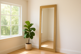 Glinda Modern Brushed Brass Floor Mirror