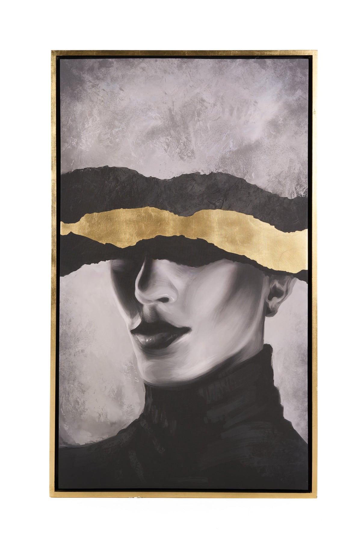 Golden Tide Modern 35" x 59" Painting