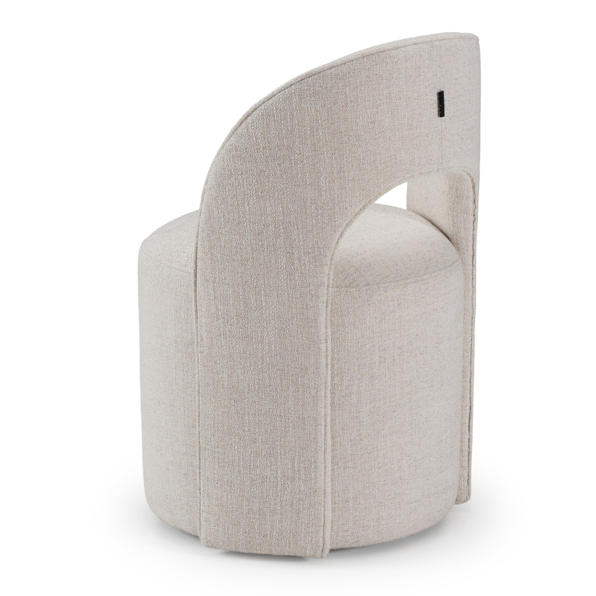 Gordon Modern Cream Fabric Swivel Dining Chair