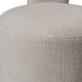 Gordon Modern Cream Fabric Swivel Dining Chair