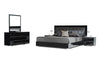 California King Grace Italian Modern Black Bedroom Set
