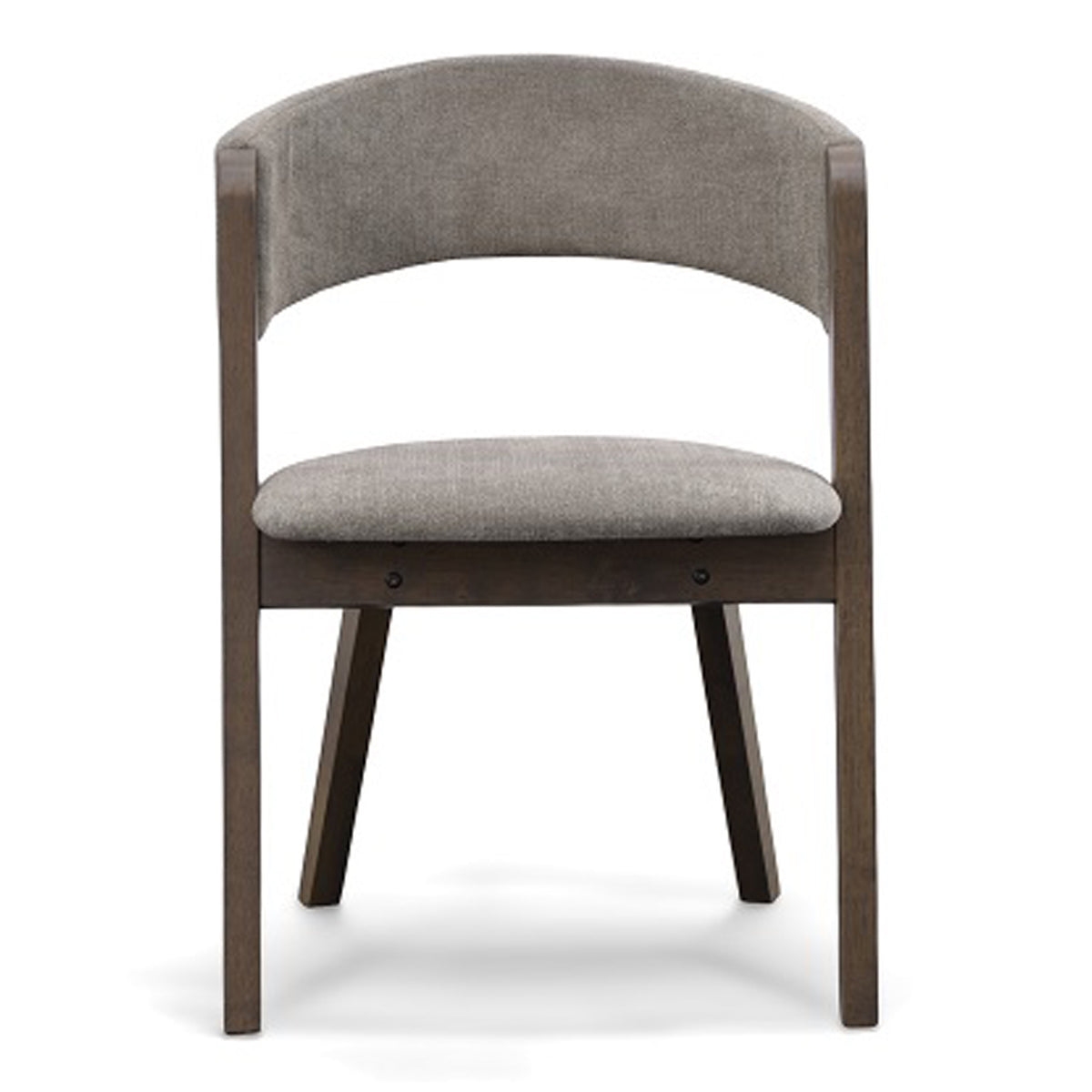 Grover Modern Grey & Dark Wenge Dining Chair (Set of 2)