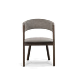 Grover Modern Grey & Dark Wenge Dining Chair (Set of 2)