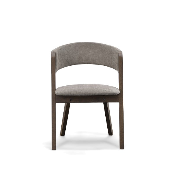 Grover Modern Grey & Dark Wenge Dining Chair (Set of 2)