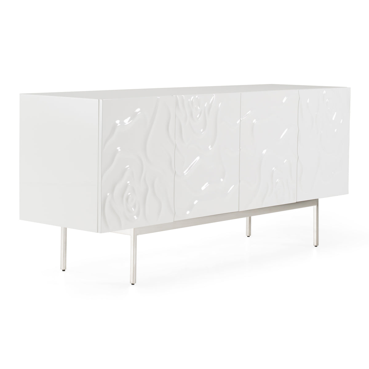 Gwen Modern White High Gloss Buffet