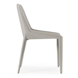 Halo Modern Light Grey Saddle Leather Dining Chair (Set of 2)