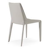 Halo Modern Light Grey Saddle Leather Dining Chair (Set of 2)