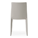 Halo Modern Light Grey Saddle Leather Dining Chair (Set of 2)