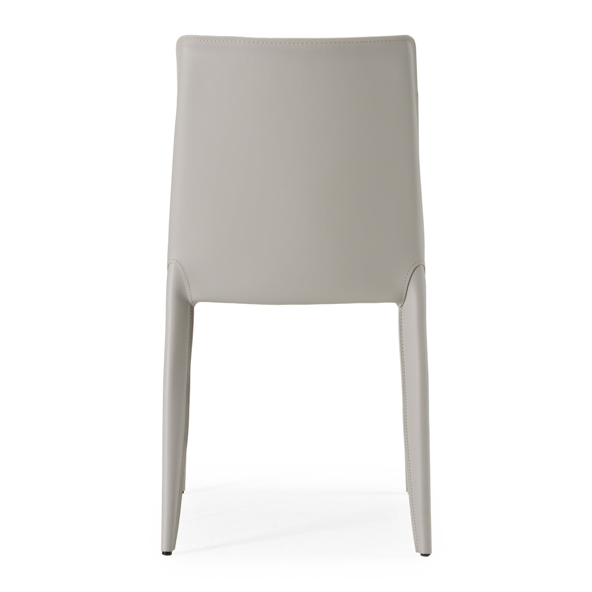 Halo Modern Light Grey Saddle Leather Dining Chair (Set of 2)