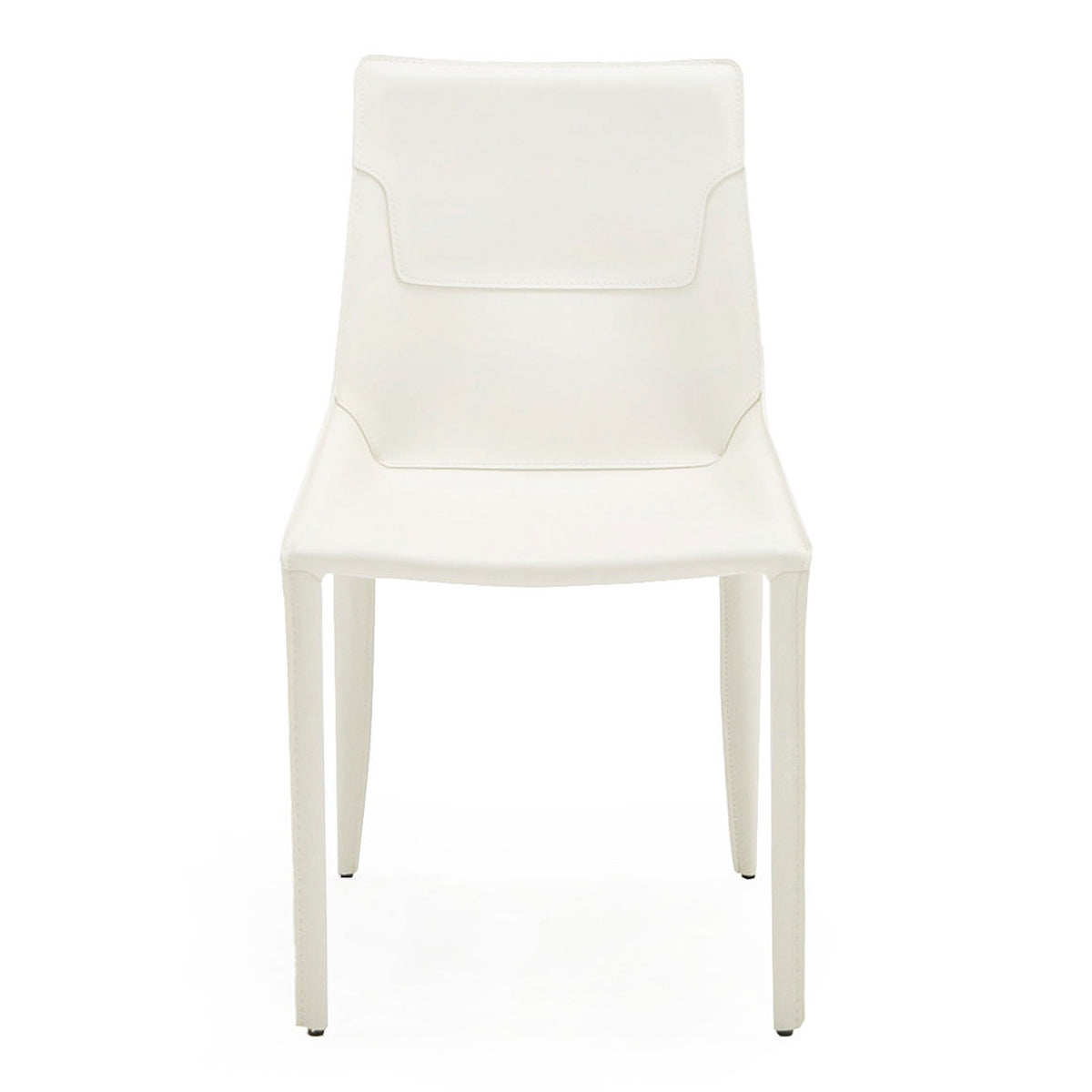 Halo Modern Ivory Saddle Leather Dining Chair (Set of 2)